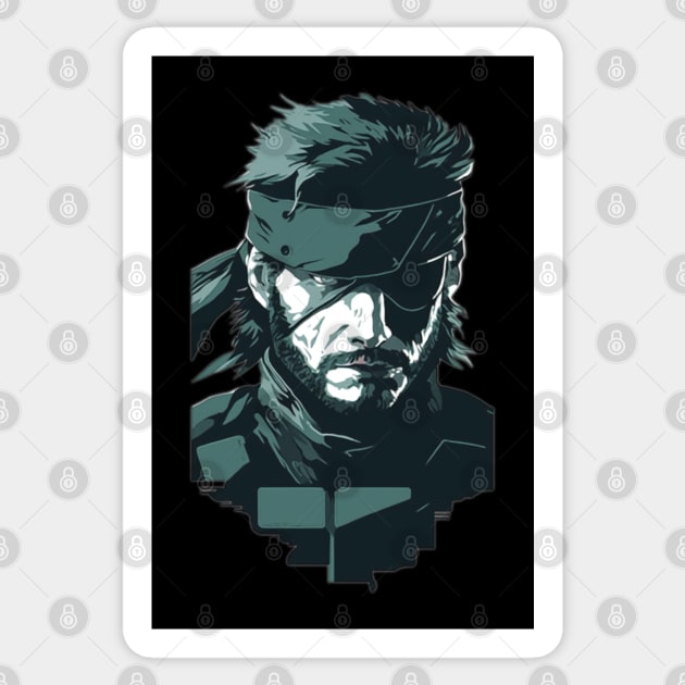 Big Boss Snake Sticker by TechnoBubble